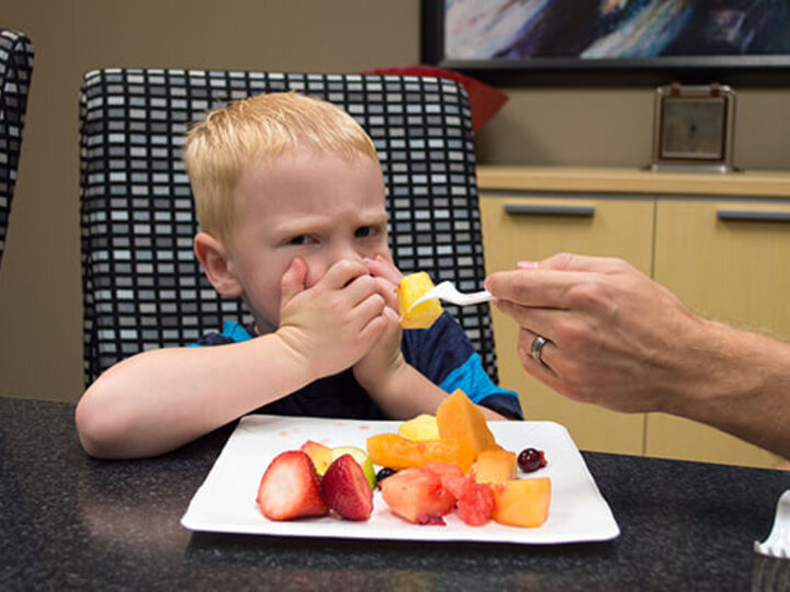 Child refusing to eat.