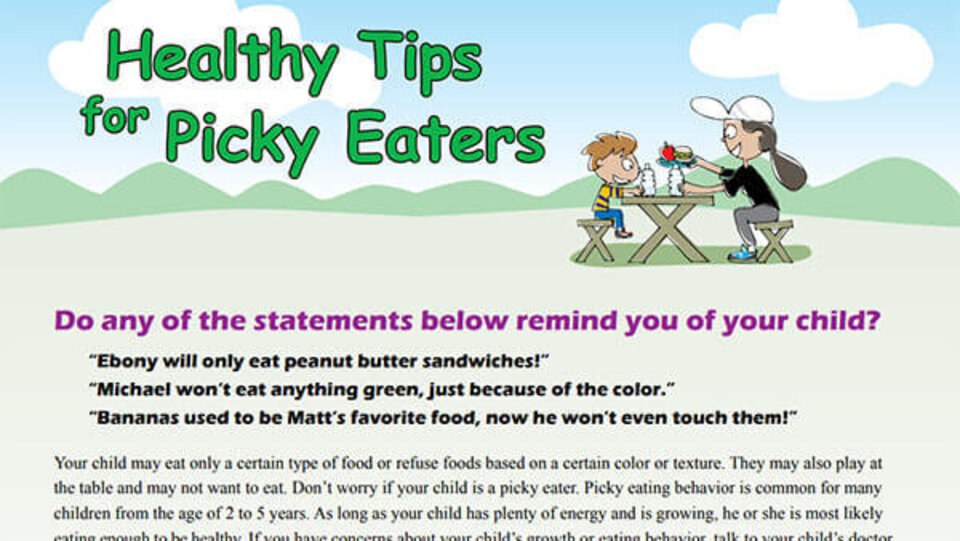 Healthy Tips for Picky Eaters