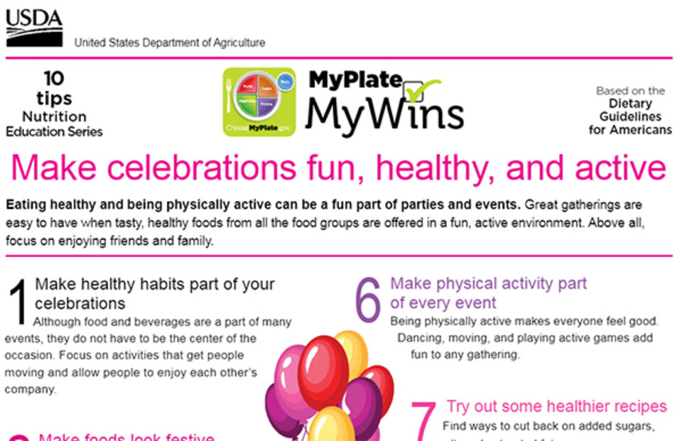 Make Celebrations Fun, Healthy, and Active